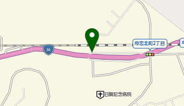 室蘭新道 母恋出入口 上り 出口の地図画像