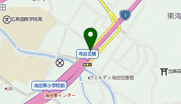 東広島廿日市道路 海田東IC 上り 入口の地図画像