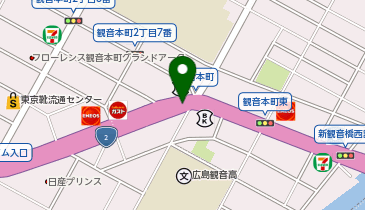 西広島バイパス 観音 下り 入口の地図画像