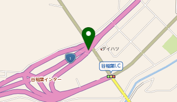 藤枝バイパス 谷稲葉IC 下り 出口の地図画像