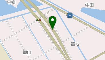 静岡南北道路 豊地IC 下り 出口の地図画像