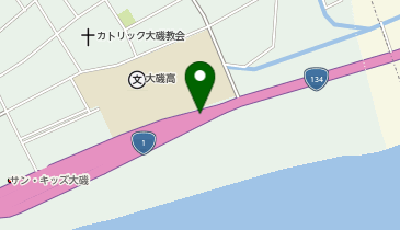 西湘バイパス 大磯東IC 上り 出口の地図画像