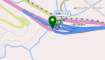 厳木バイパス 牧瀬IC 下り 入口の地図画像