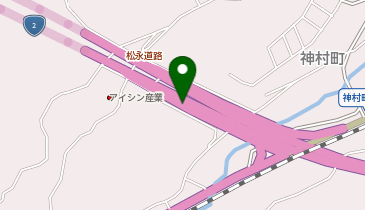 松永道路 神村 下り 入口の地図画像