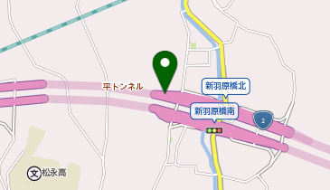 松永道路 羽原 上り 出口の地図画像