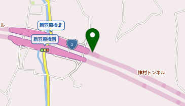松永道路 羽原 上り 入口の地図画像