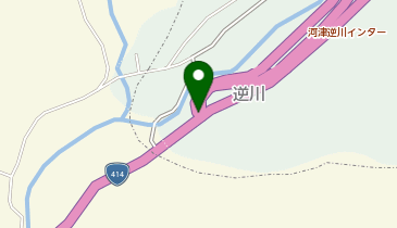 伊豆縦貫自動車道 河津逆川IC 上り 入口の地図画像