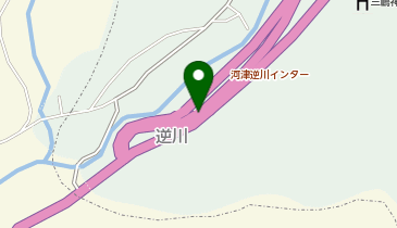 伊豆縦貫自動車道 河津逆川IC 下り 出口の地図画像