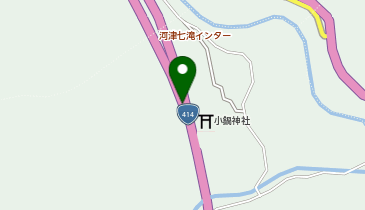 伊豆縦貫自動車道 河津七滝IC 上り 出口の地図画像