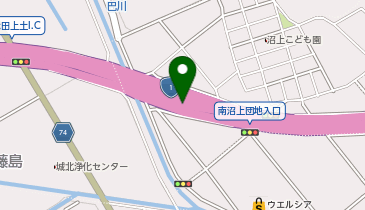 静清バイパス 千代田上土IC 下り 出口の地図画像
