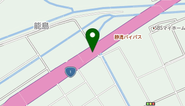 静清バイパス 長崎IC 下り 出口の地図画像