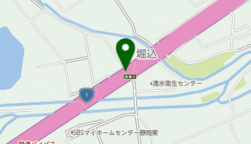 静清バイパス 能島IC 上り 出口の地図画像