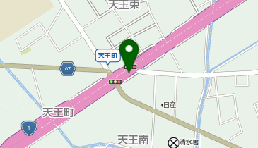 静清バイパス 能島IC 下り 出口の地図画像