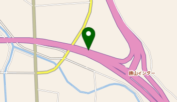 中部縦貫自動車道 勝山IC 上り 出口の地図画像