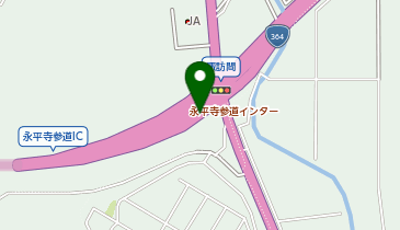 中部縦貫自動車道 永平寺参道IC 下り 入口の地図画像