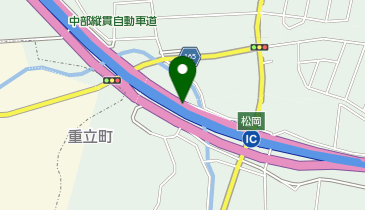 中部縦貫自動車道 松岡IC 上り 入口の地図画像