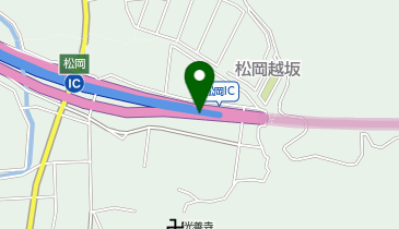 中部縦貫自動車道 松岡IC 下り 出口の地図画像