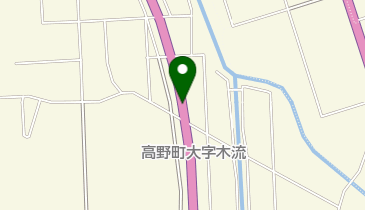 会津縦貫道 会津若松北IC 下り 出口の地図画像