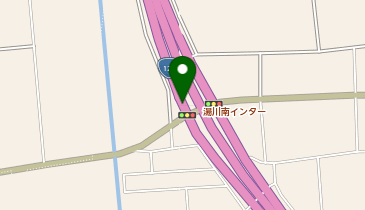 会津縦貫道 湯川南IC 上り 入口の地図画像
