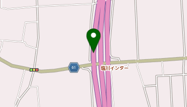 会津縦貫道 塩川IC 上り 入口の地図画像