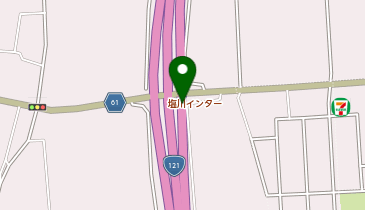 会津縦貫道 塩川IC 下り 入口の地図画像