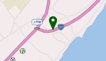 がまだすロード 上市場交差点 上り 出口の地図画像