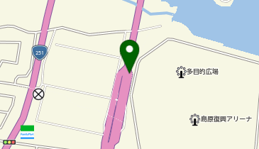 がまだすロード 中安徳IC 上り 出口の地図画像