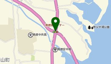 がまだすロード 島原南IC(交差点) 上り 入口の地図画像