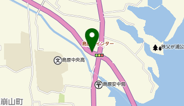 がまだすロード 島原南IC(交差点) 下り 入口の地図画像