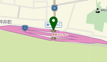 浜名バイパス 坪井IC 下り 出口の地図画像