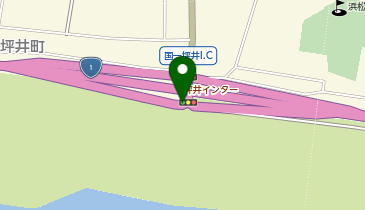 浜名バイパス 坪井IC 下り 入口の地図画像