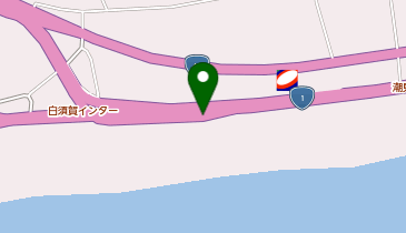 潮見バイパス 白須賀IC 下り 出口の地図画像