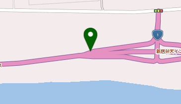 浜名バイパス 新居弁天IC 上り 出口の地図画像