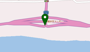 浜名バイパス 新居弁天IC 下り 入口の地図画像