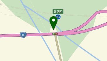 道東自動車道(無料区間) 釧路西IC 上り 入口の地図画像