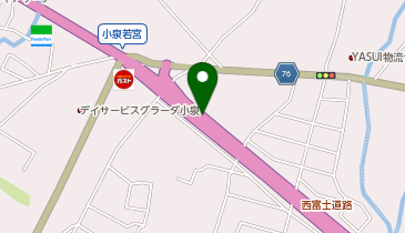 西富士道路 小泉IC 上り 入口の地図画像