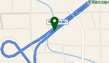 東海環状自動車道 本巣IC 内回り 出口の地図画像