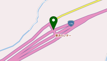 山陰近畿自動車道 東浜IC 上り 出口の地図画像