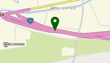 新庄酒田道路 福宮IC 下り 出口の地図画像