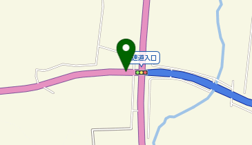 浪岡五所川原道路 高速道入口交差点 上り 出口の地図画像