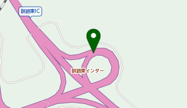 道東自動車道 釧路東IC 下り 入口の地図画像