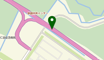道東自動車道 釧路中央IC 上り 出口の地図画像