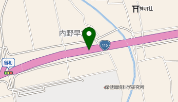 新潟西バイパス 曽和IC 上り 出口の地図画像