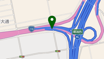 新潟西バイパス 新潟西IC 上り 入口の地図画像