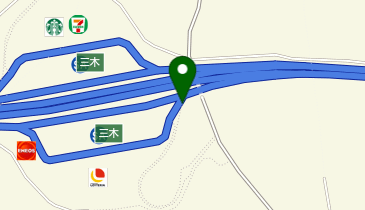 山陽自動車道 三木スマートIC 下り 出口の地図画像