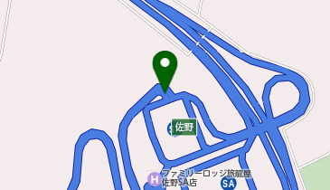 東北自動車道 佐野SAスマートIC 上り 出口の地図画像