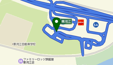 山形自動車道 寒河江SAスマートIC 上り 出口の地図画像