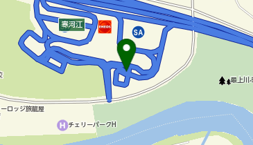 山形自動車道 寒河江SAスマートIC 下り 出口の地図画像