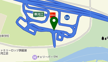 山形自動車道 寒河江SAスマートIC 下り 入口の地図画像