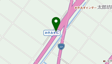 都城志布志道路 おきみずIC 上り 出口の地図画像